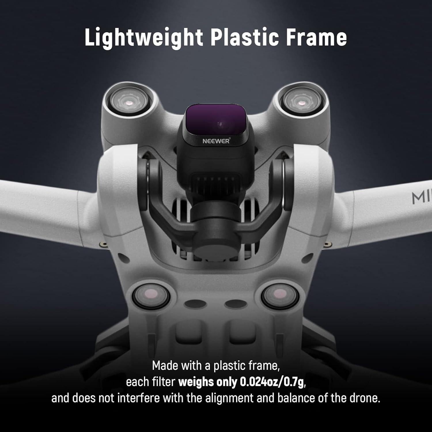 Juego de Filtros ND Neewer para DJI Mini 3 Pro - 6 Piezas CPL ND8 ND16 ND32 ND64 ND128