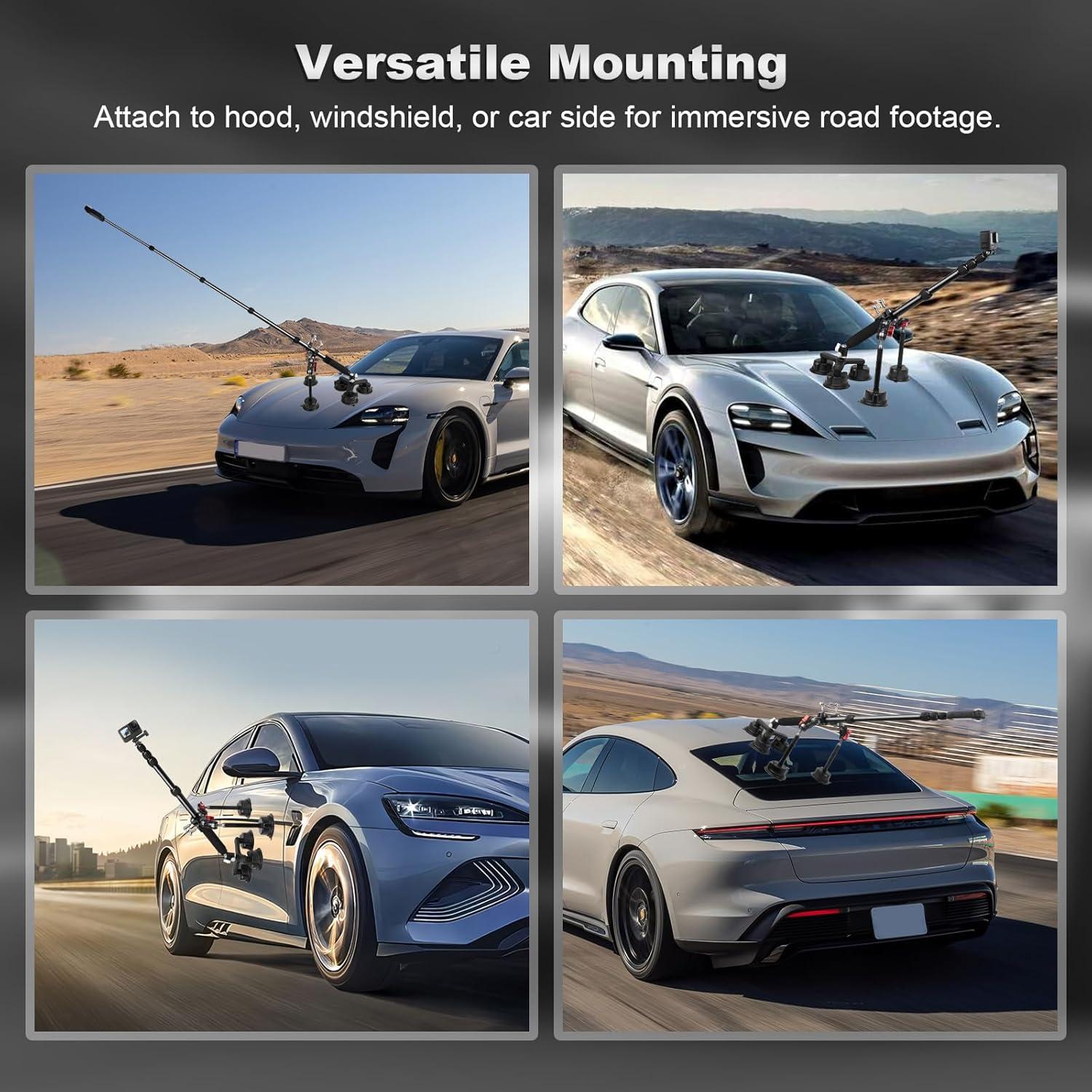 Kit de Montaje de Ventosa Mechrig para Insta360 X5/X4 - 5 Ventosas