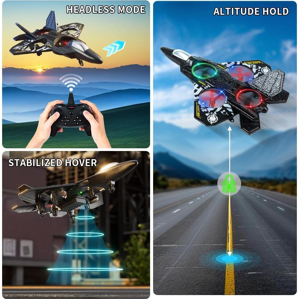 Avión RC XIAOYUSAN con Luz LED y Acrobacias 360°