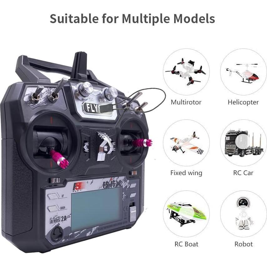 Transmisor y Receptor DTXMX Flysky FS-i6X 10CH 2.4G RC