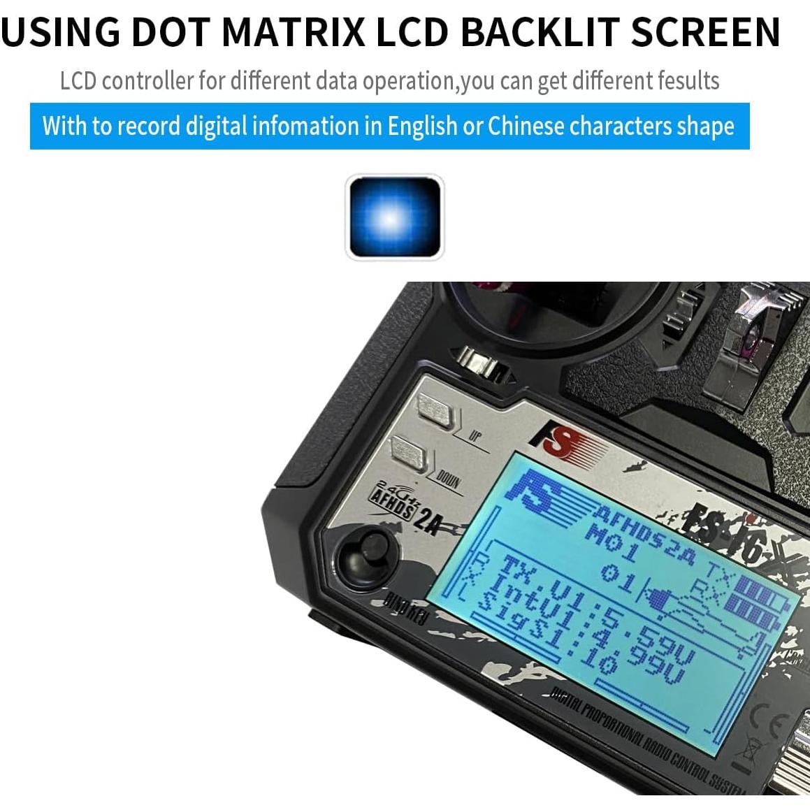 Transmisor y Receptor DTXMX Flysky FS-i6X 10CH 2.4G RC