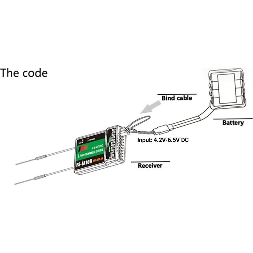 Transmisor y Receptor DTXMX Flysky FS-i6X 10CH 2.4G RC