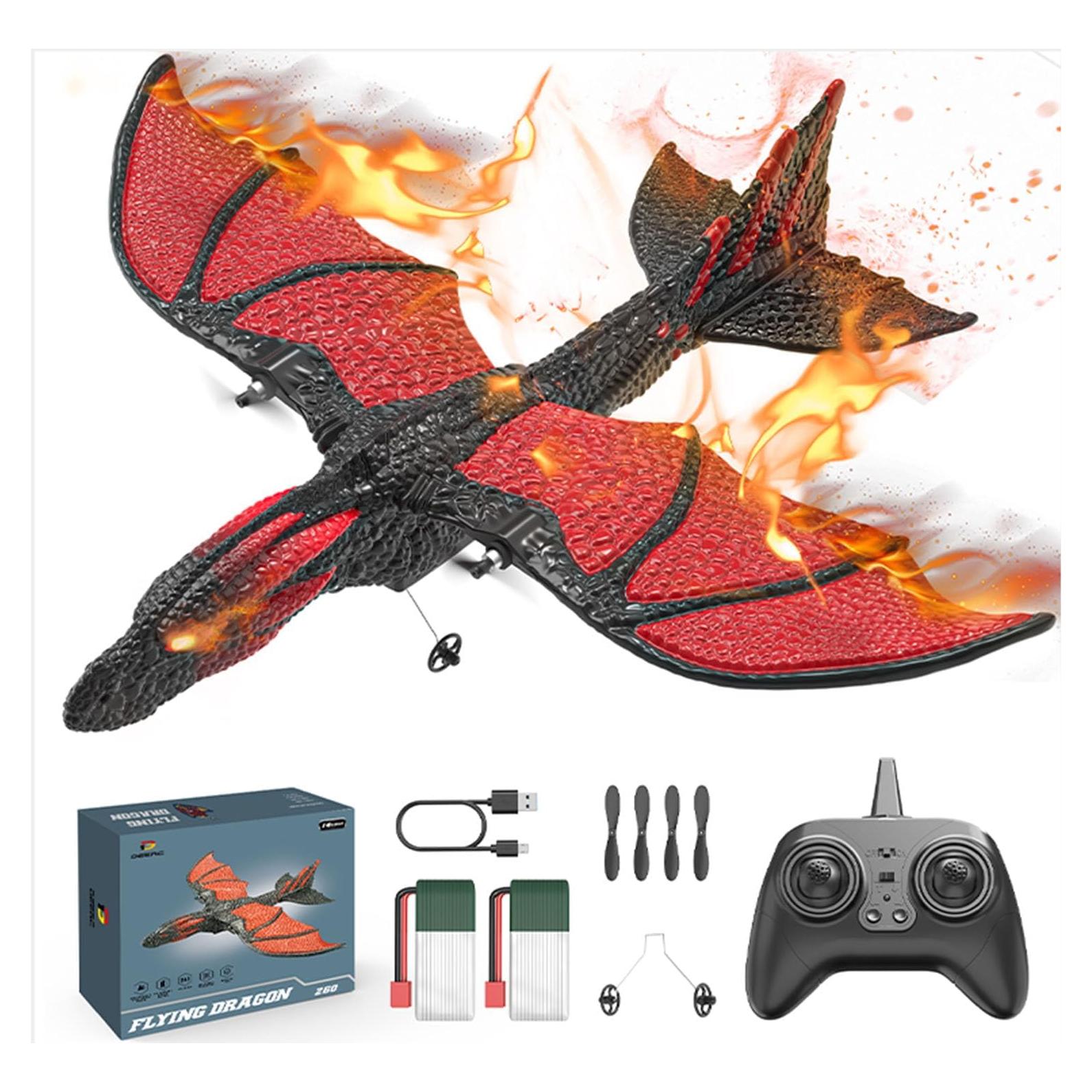 Avión RC Dragón DEERC 2CH 6-ejes para Niños 8-12