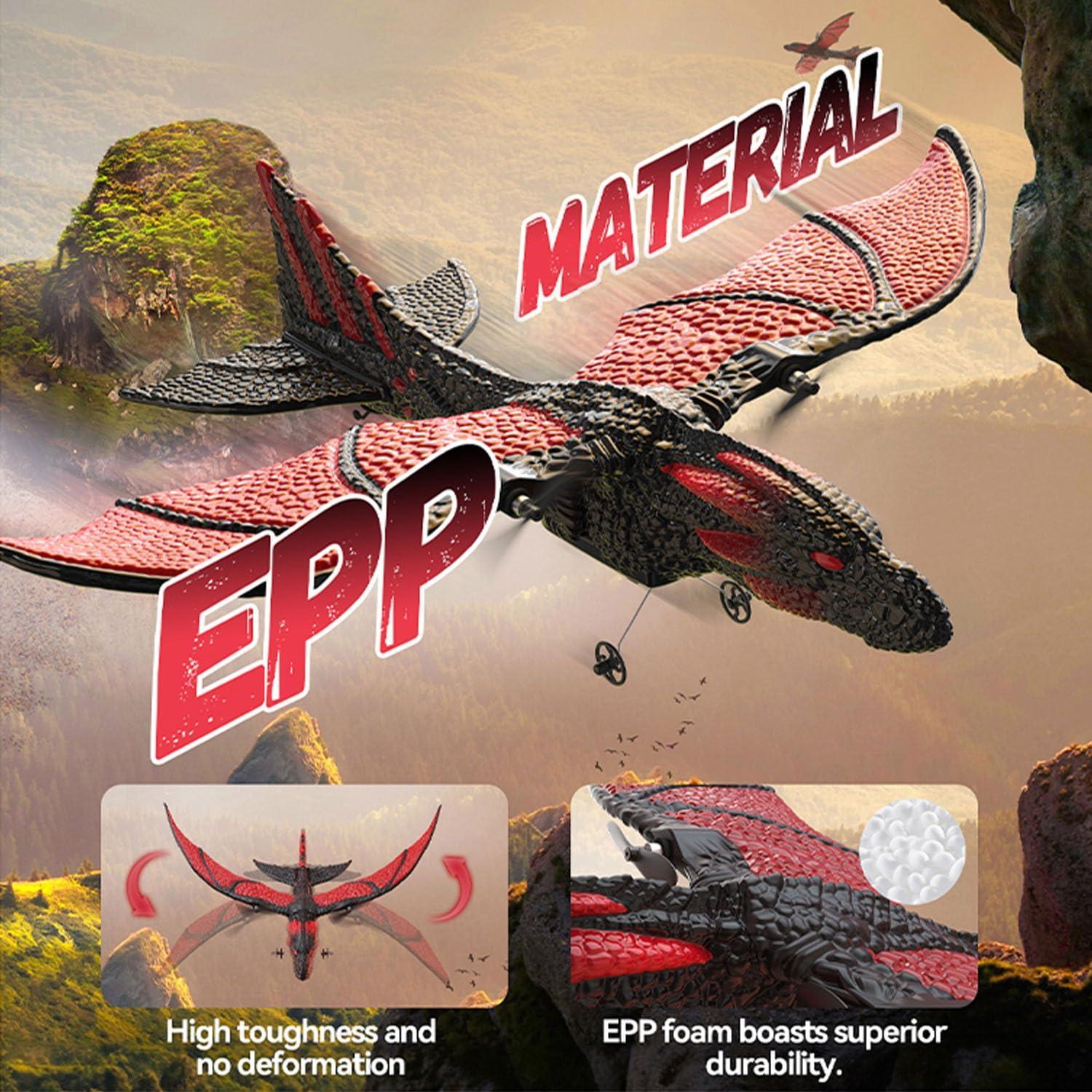 Avión RC Dragón DEERC 2CH 6-ejes para Niños 8-12