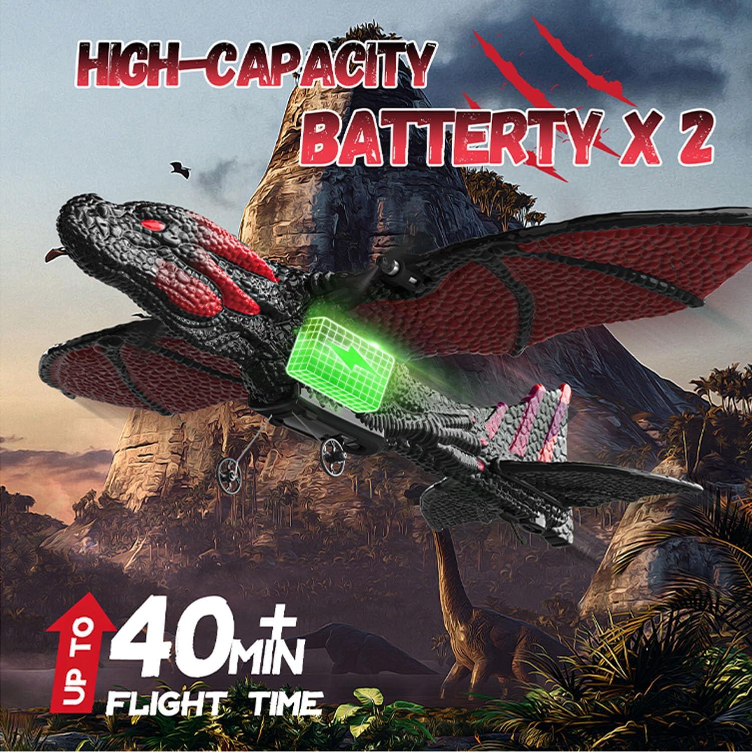 Avión RC Dragón DEERC 2CH 6-ejes para Niños 8-12