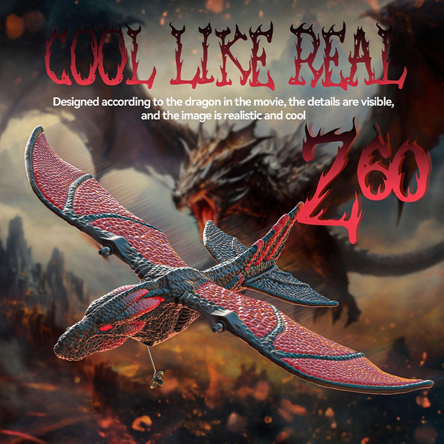 Avión RC Dragón DEERC 2CH 6-ejes para Niños 8-12