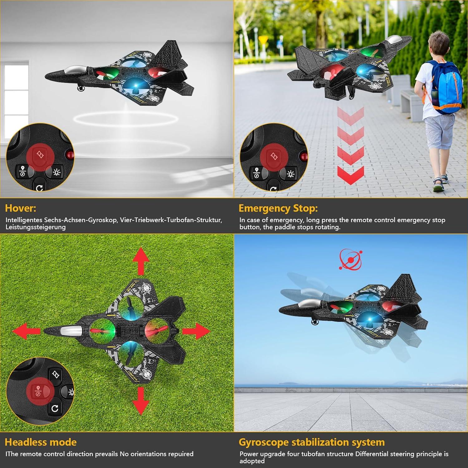 Avión RC Beffkkip L0712 Control Remoto 35.3cm para Niños