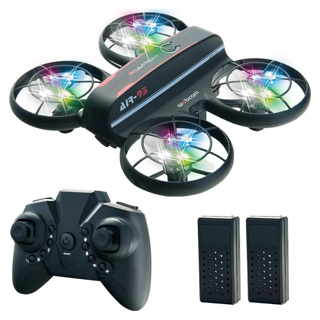 Dron RC JIETENGFEI RM con 2 Baterías y Luz LED - Fácil de Volar