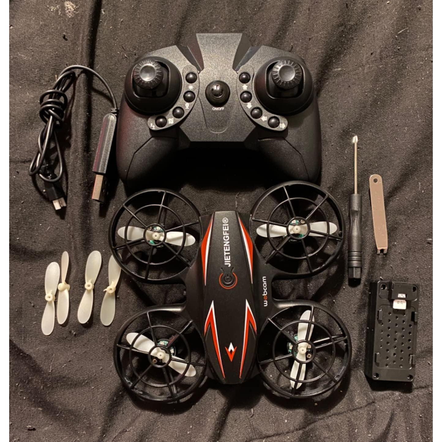 Dron RC JIETENGFEI RM con 2 Baterías y Luz LED - Fácil de Volar