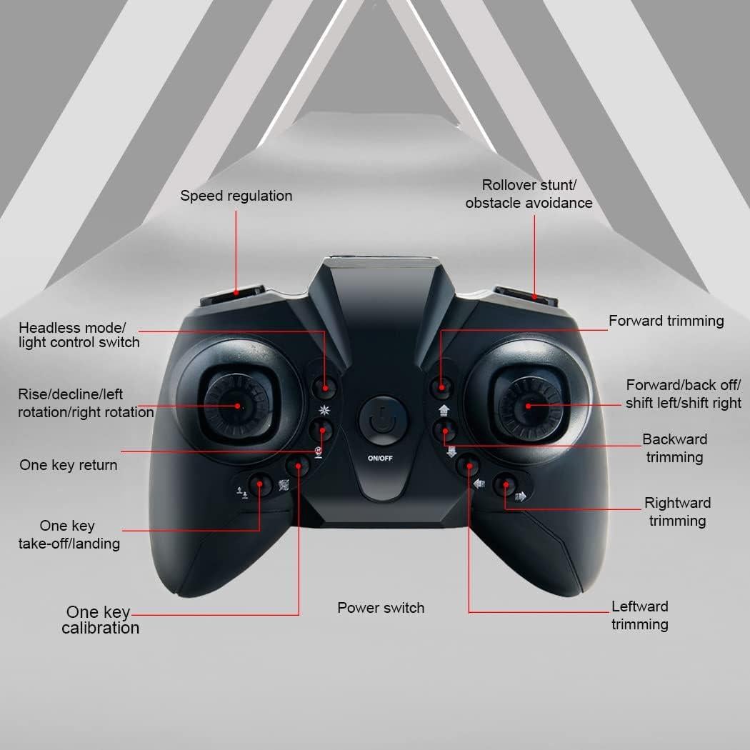 Dron RC JIETENGFEI RM con 2 Baterías y Luz LED - Fácil de Volar