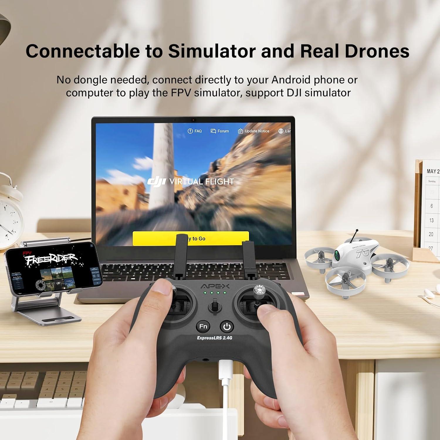 Transmisor de Radio APEX G-129 FPV 2.4G 500mW 2000mAh