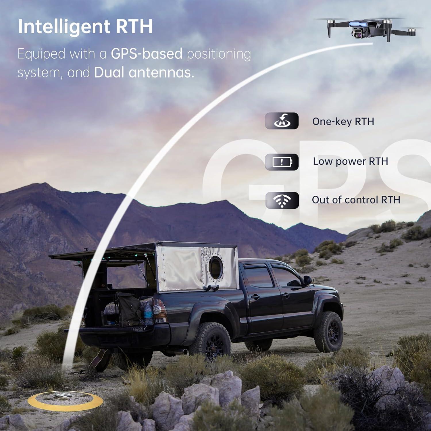 Dron GPS NAFYRE N11 PRO 4K UHD, 90 min vuelo, 1012 m control