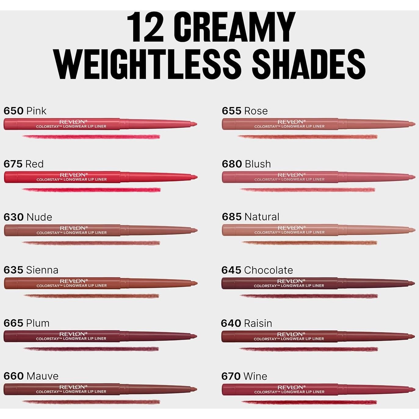 Lápiz Labial Revlon ColorStay 650 Rosa 5.97 g con Sacapuntas