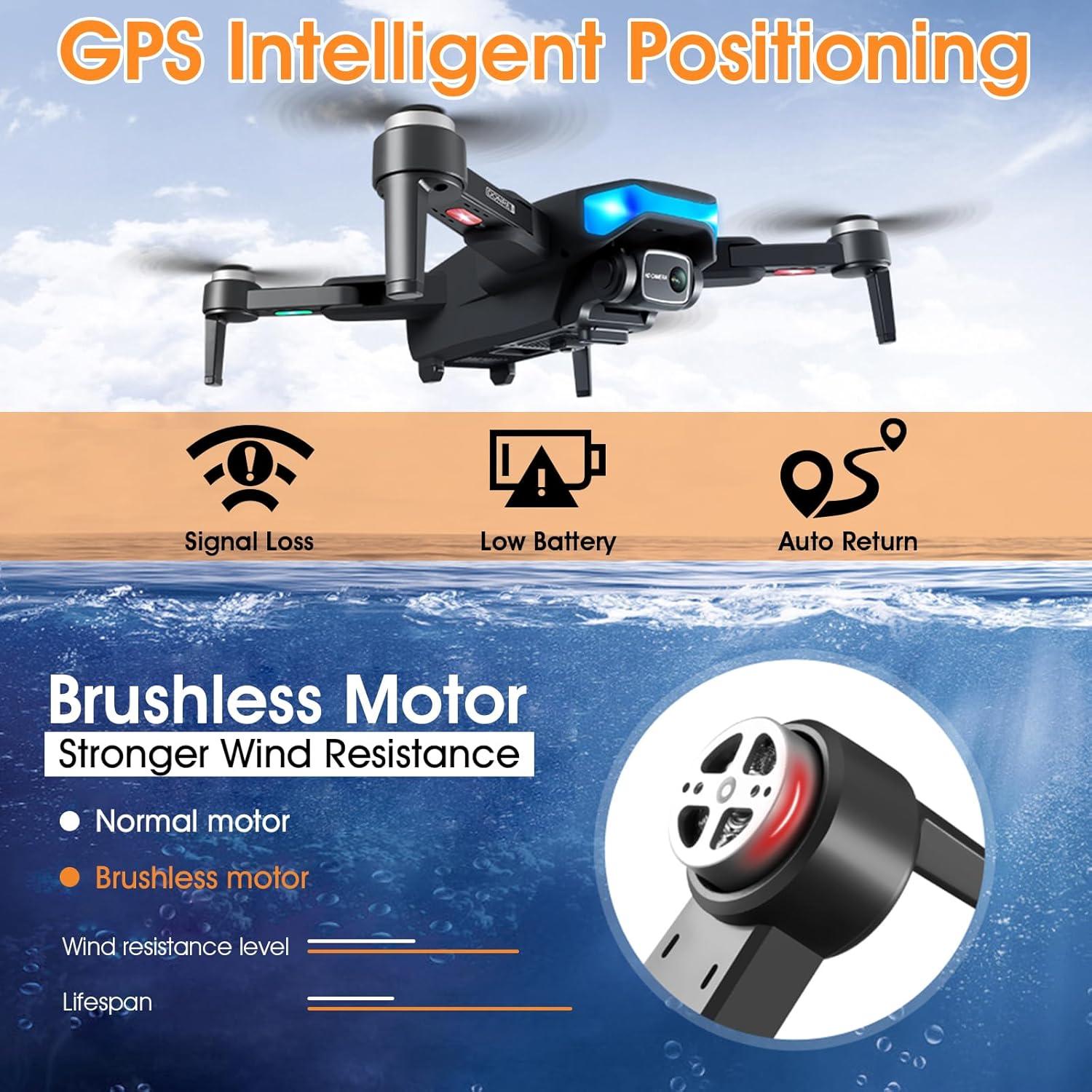 Anemómetro BTMETER BT-100 y Dron Quadricóptero 4K Plegable