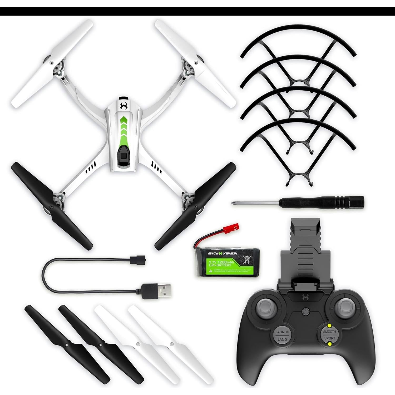 Dron Sky Viper Vista HD con cámara 720p y control remoto