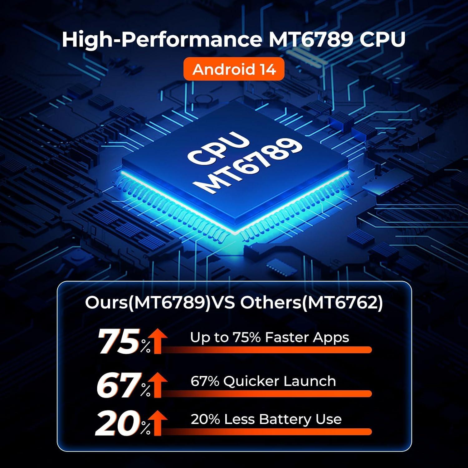 Tableta Resistente MUNBYN IRT11 10.1" Android 14 8GB+128GB