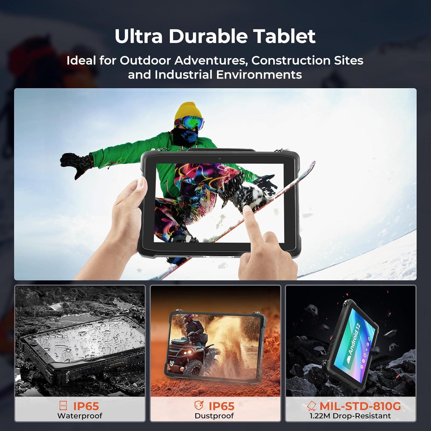 Tableta Resistente MUNBYN IRT11 10.1" Android 14 8GB+128GB