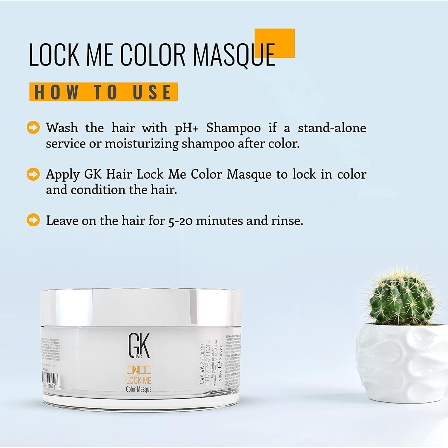 Mascarilla Acondicionadora GK HAIR Lock Me 200g - Protección Color