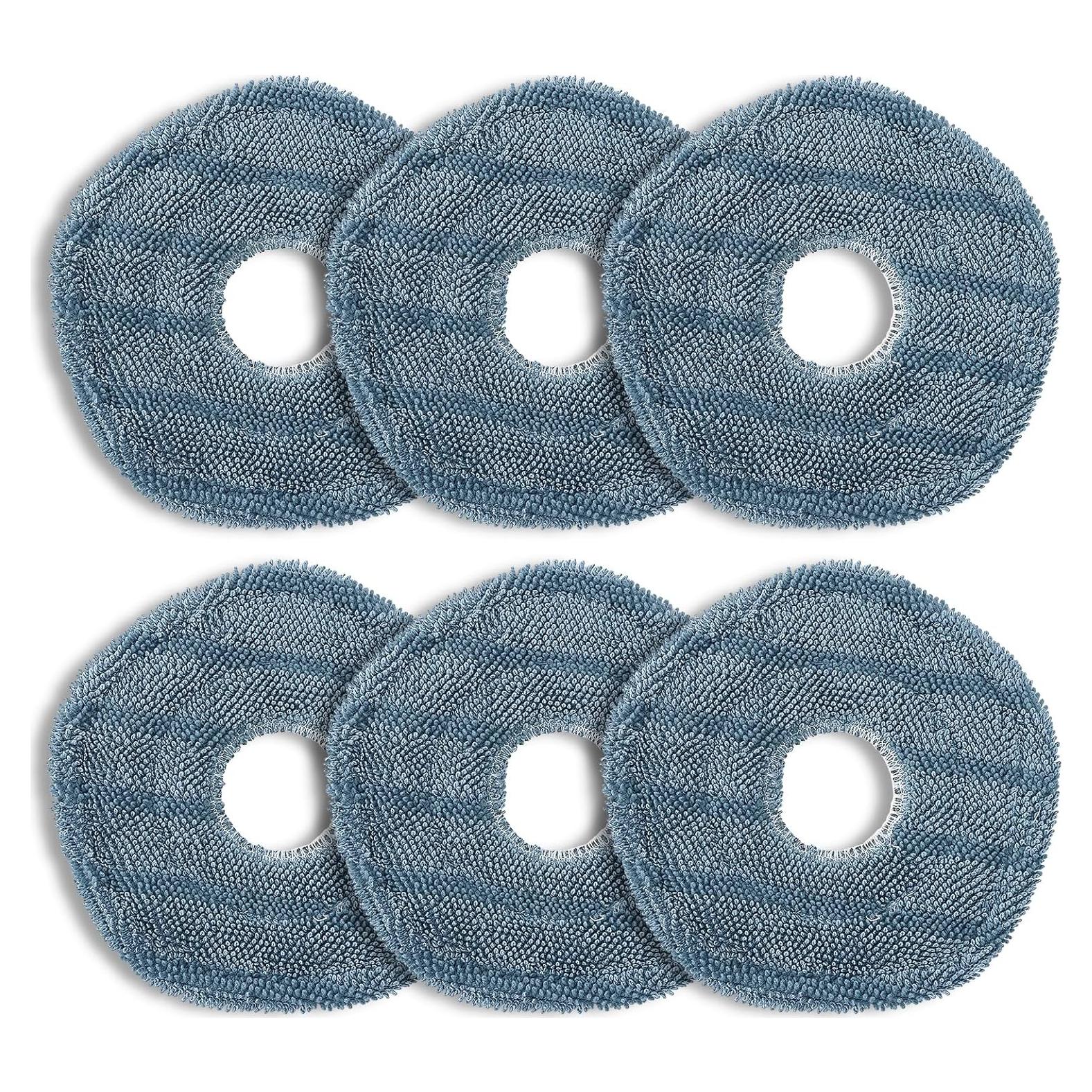 Paquete de 6 almohadillas de mopa Eufy X10 Pro Omni - Microfibra