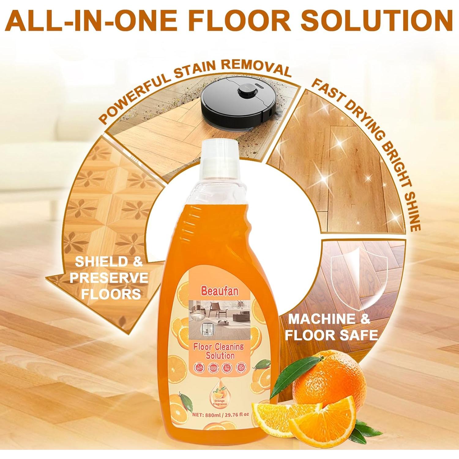 Limpiador Concentrado para Pisos Beaufan 875 ml Aroma Naranja