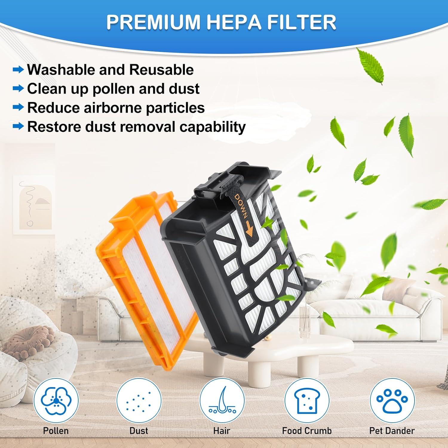 Paquete de Reemplazo Estelife para Aspiradora Robot Shark RV2820