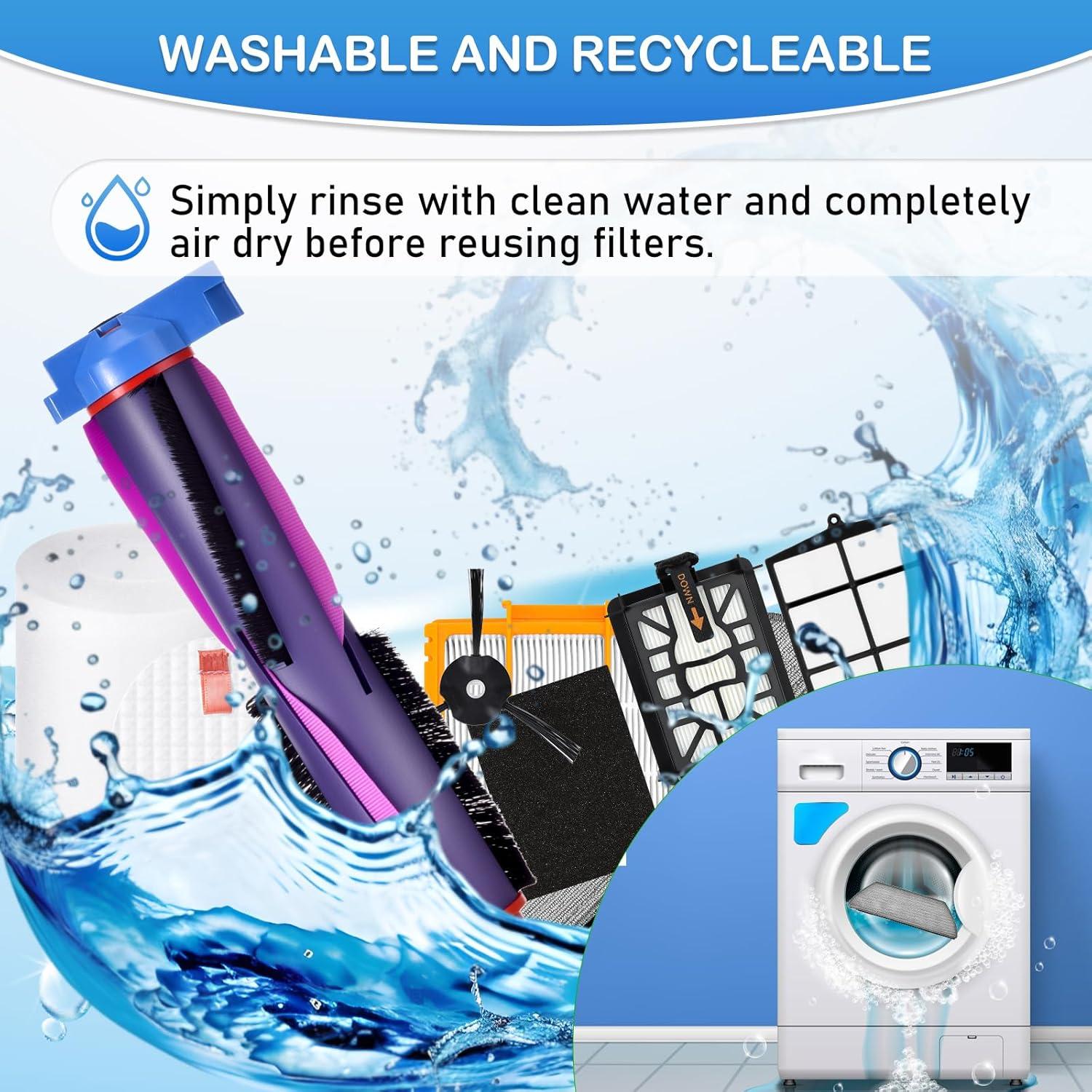 Paquete de Reemplazo Estelife para Aspiradora Robot Shark RV2820