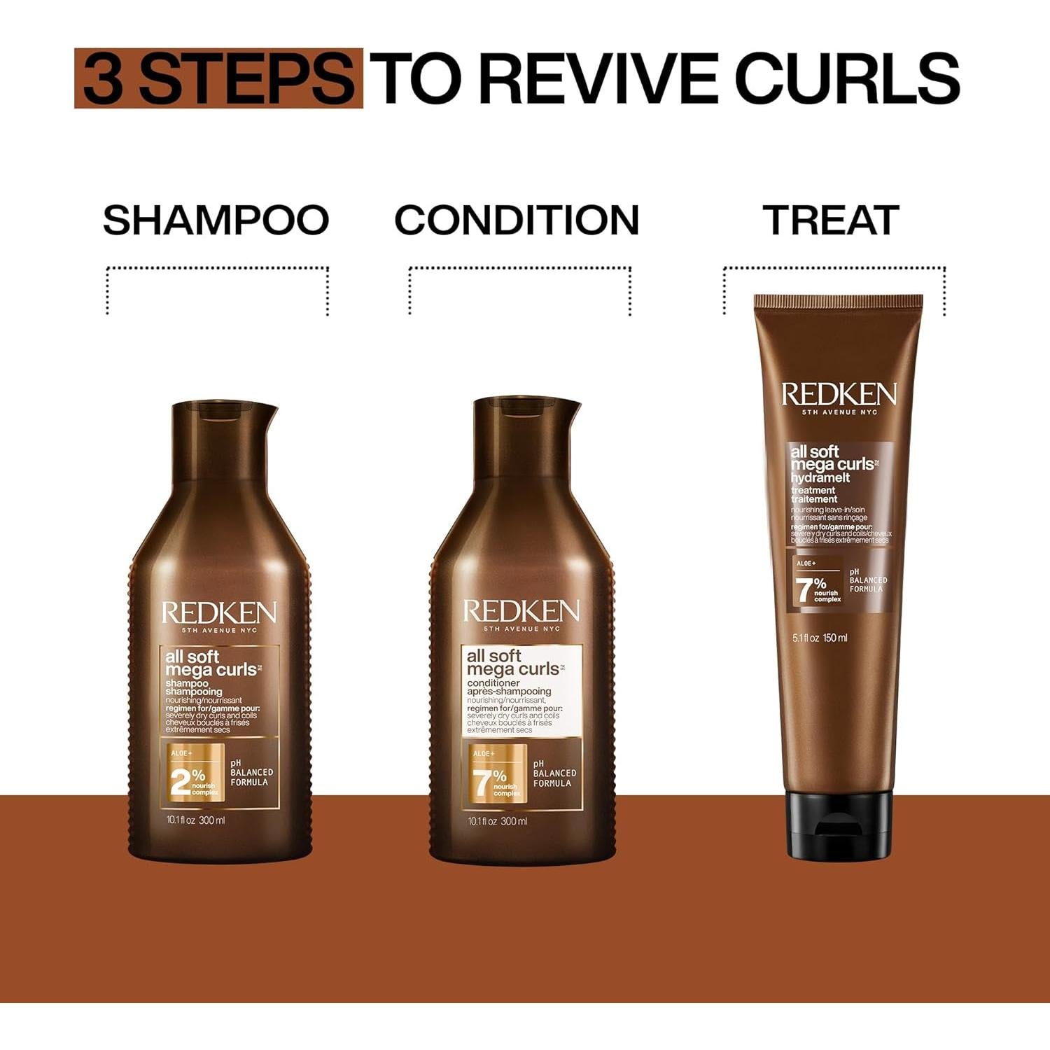 Acondicionador Redken All Soft Mega Curls 320g - Hidratación Rizos Secos