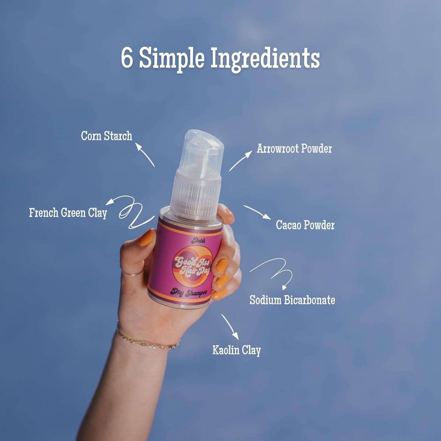 Champú Seco Natural A Good Ass Day 30g - Oscuro