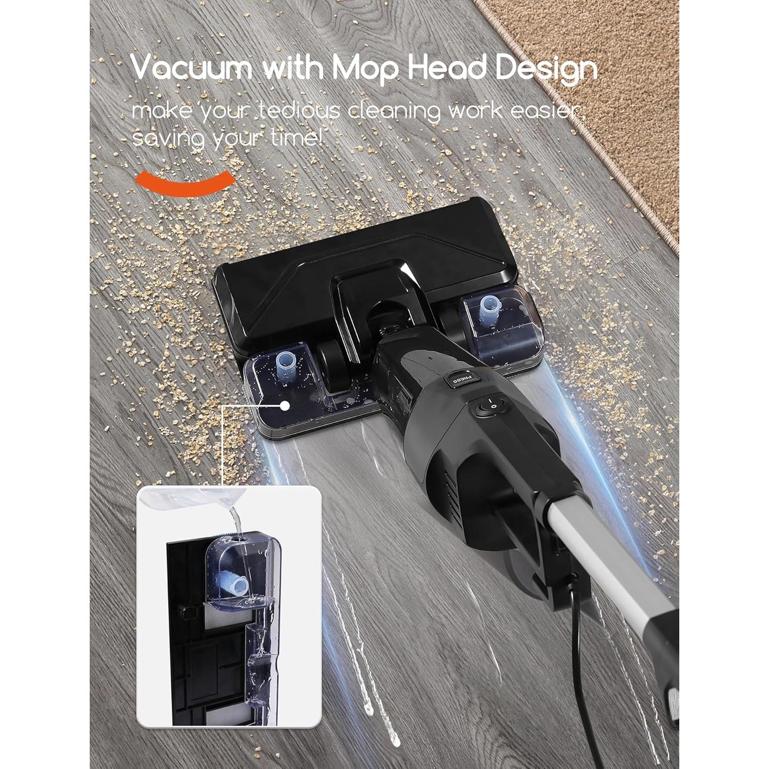 Aspiradora de Palo REECOO K-22 600W 12.6cm Succión 2 en 1