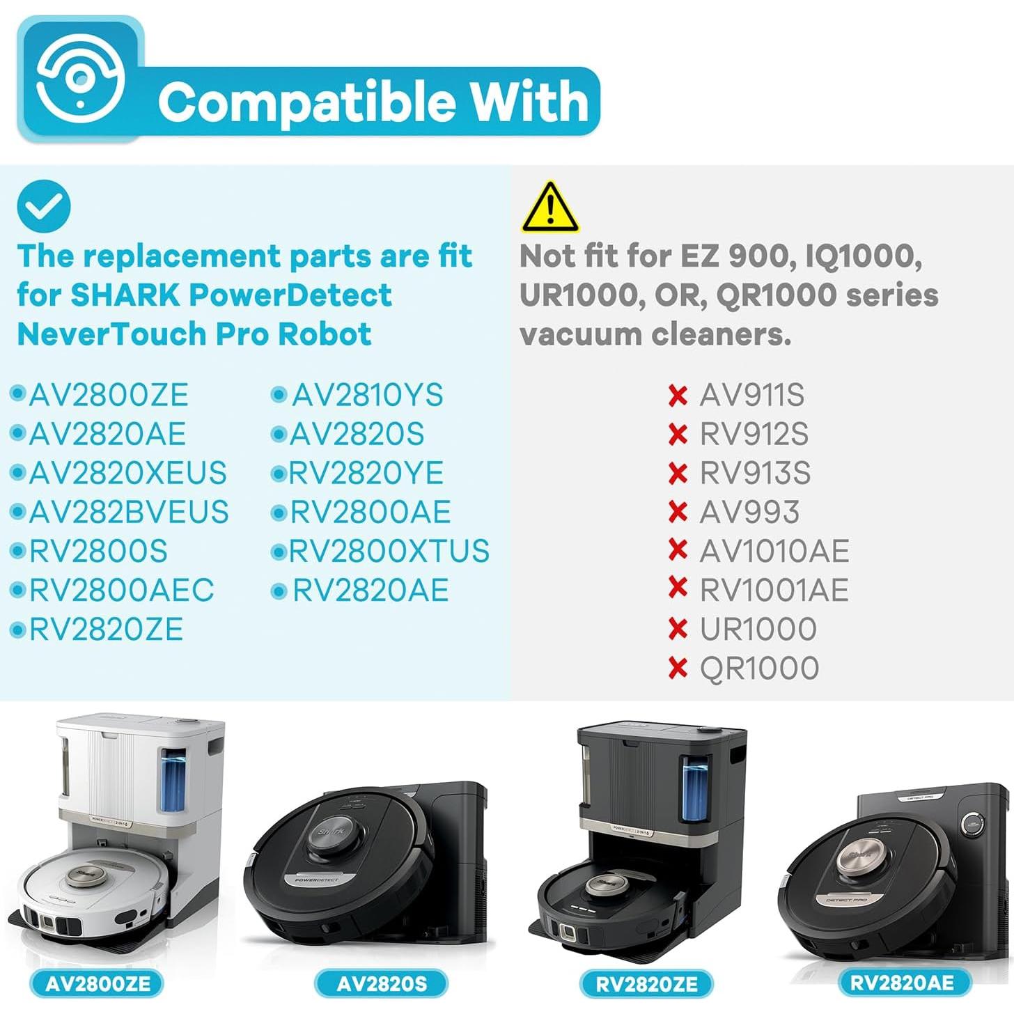 Piezas de Repuesto Jollsung AV2800ZE para Aspiradora Shark