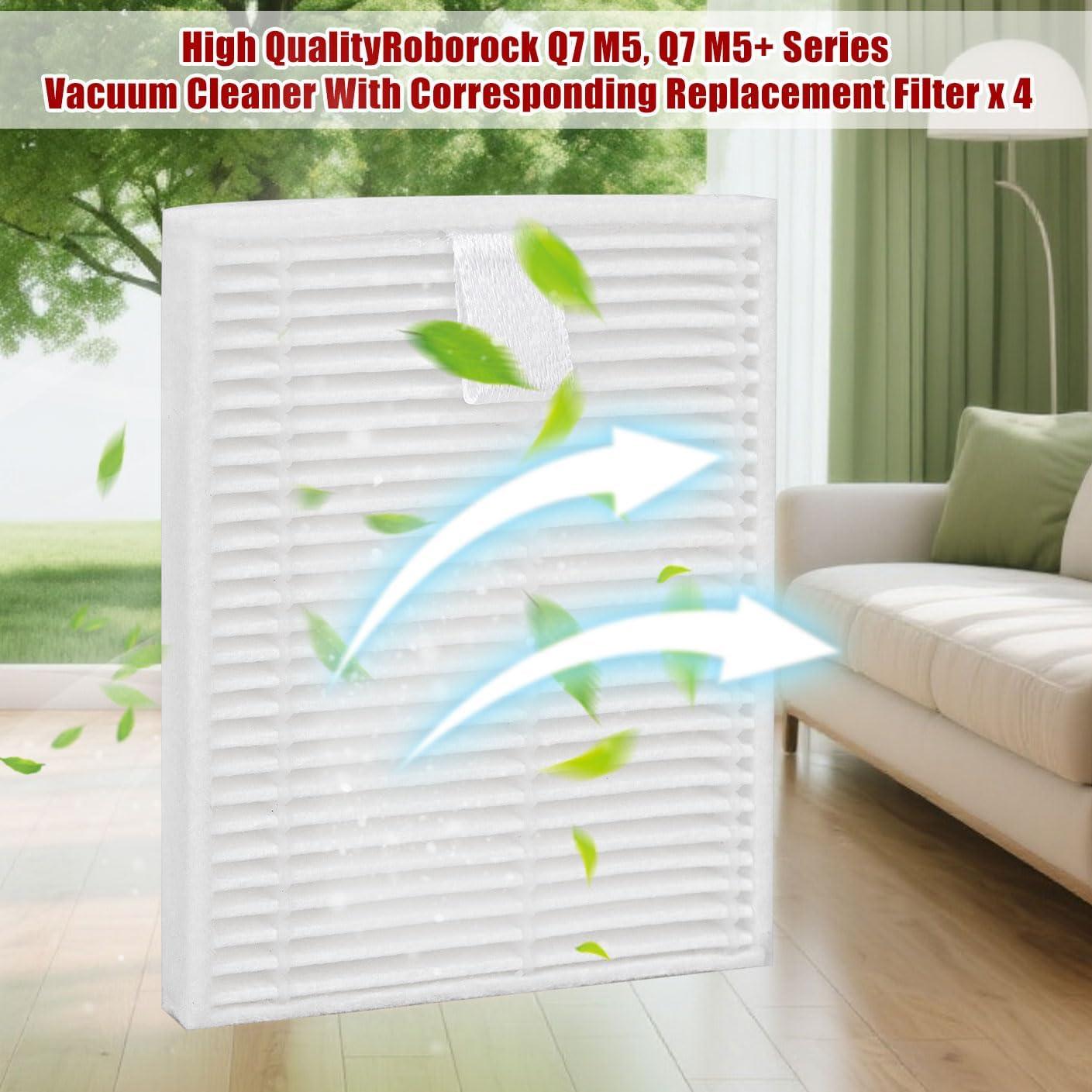 Kit de Repuesto 17 Piezas para Roborock Q7 M5 M5+ Accesorios