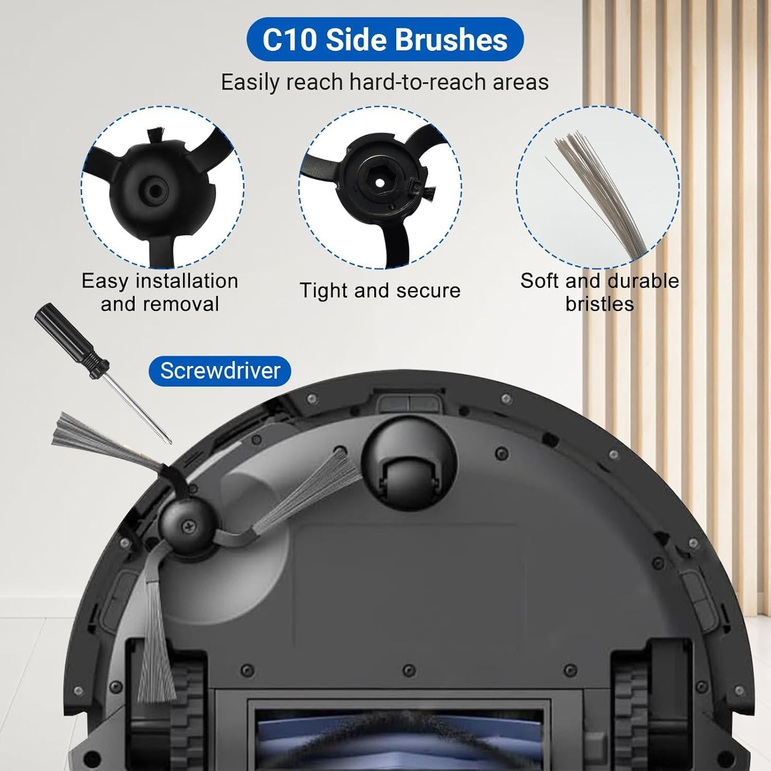 Kit de Accesorios 32 Piezas Eufy C10 - Filtros, Cepillos y Más