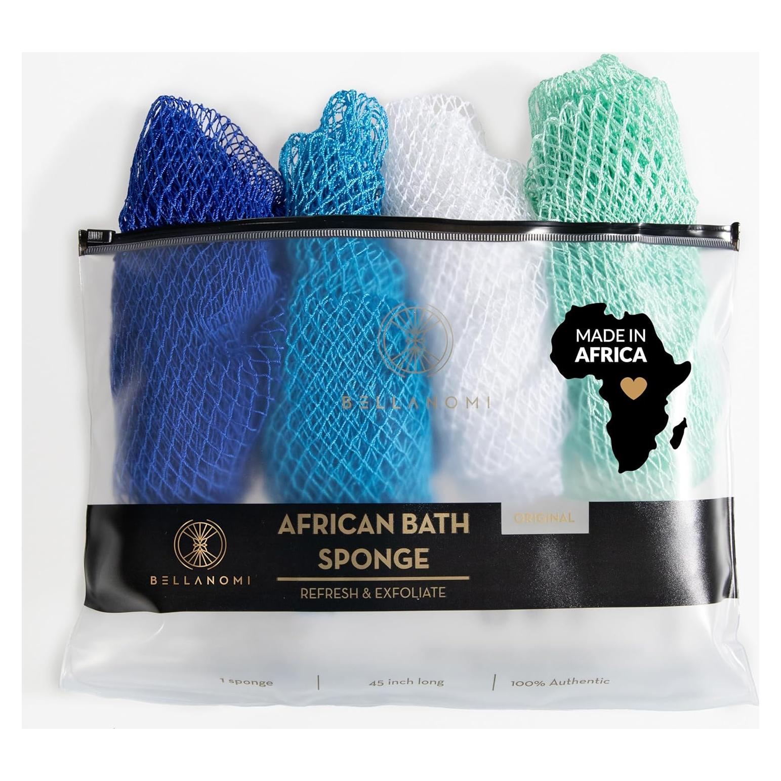 Esponjas de Exfoliación Africana Bellanomi - 4 Piezas 114 cm