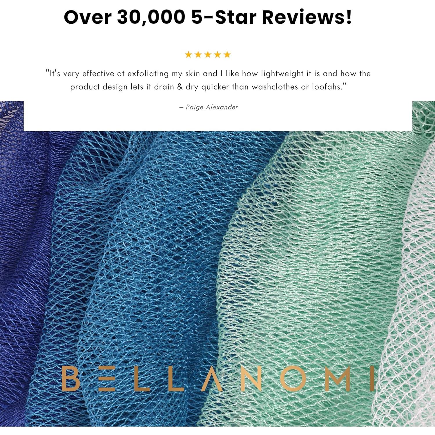 Esponjas de Exfoliación Africana Bellanomi - 4 Piezas 114 cm