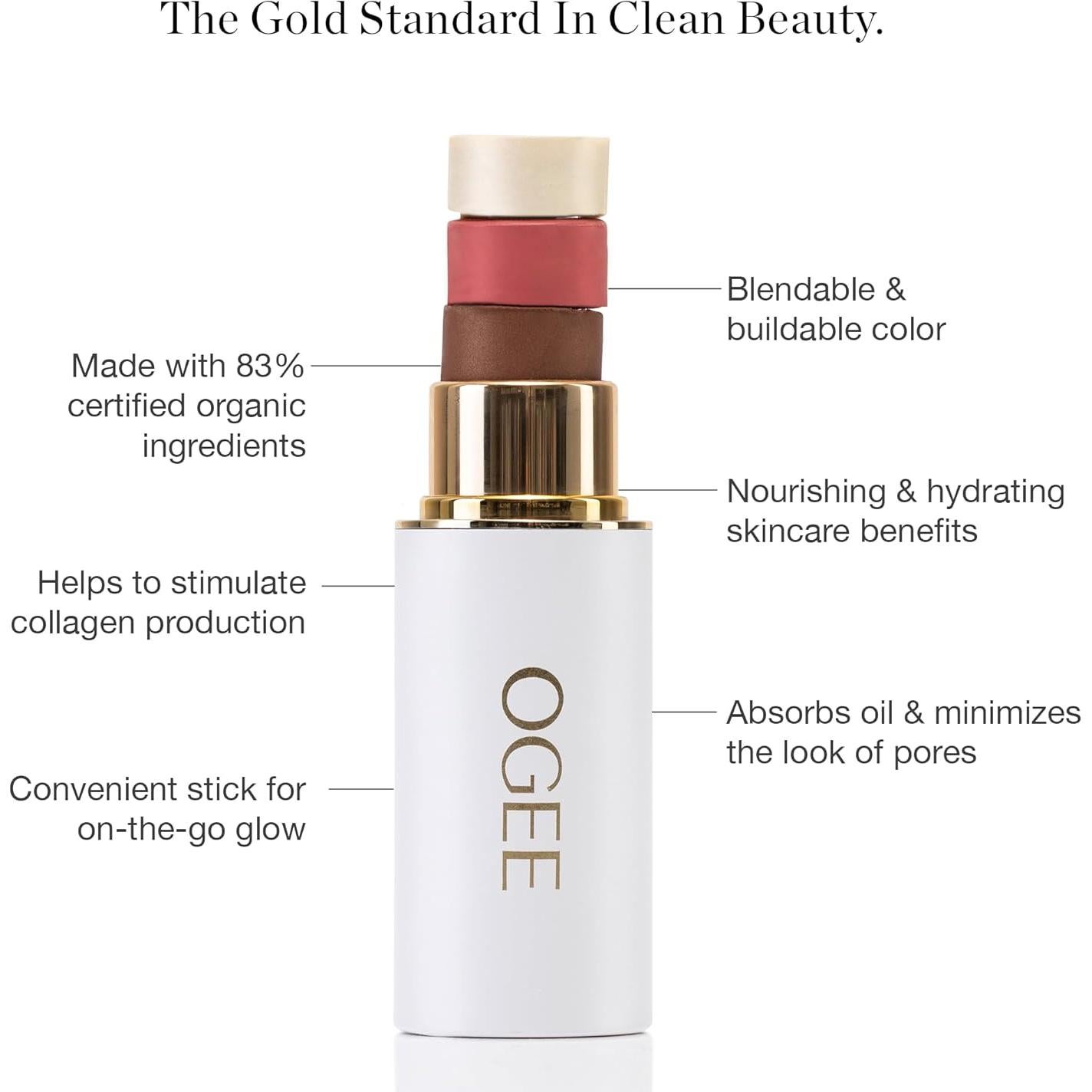 Barra de Bronceador Orgánico Ogee Sculpted Face Stick 28g