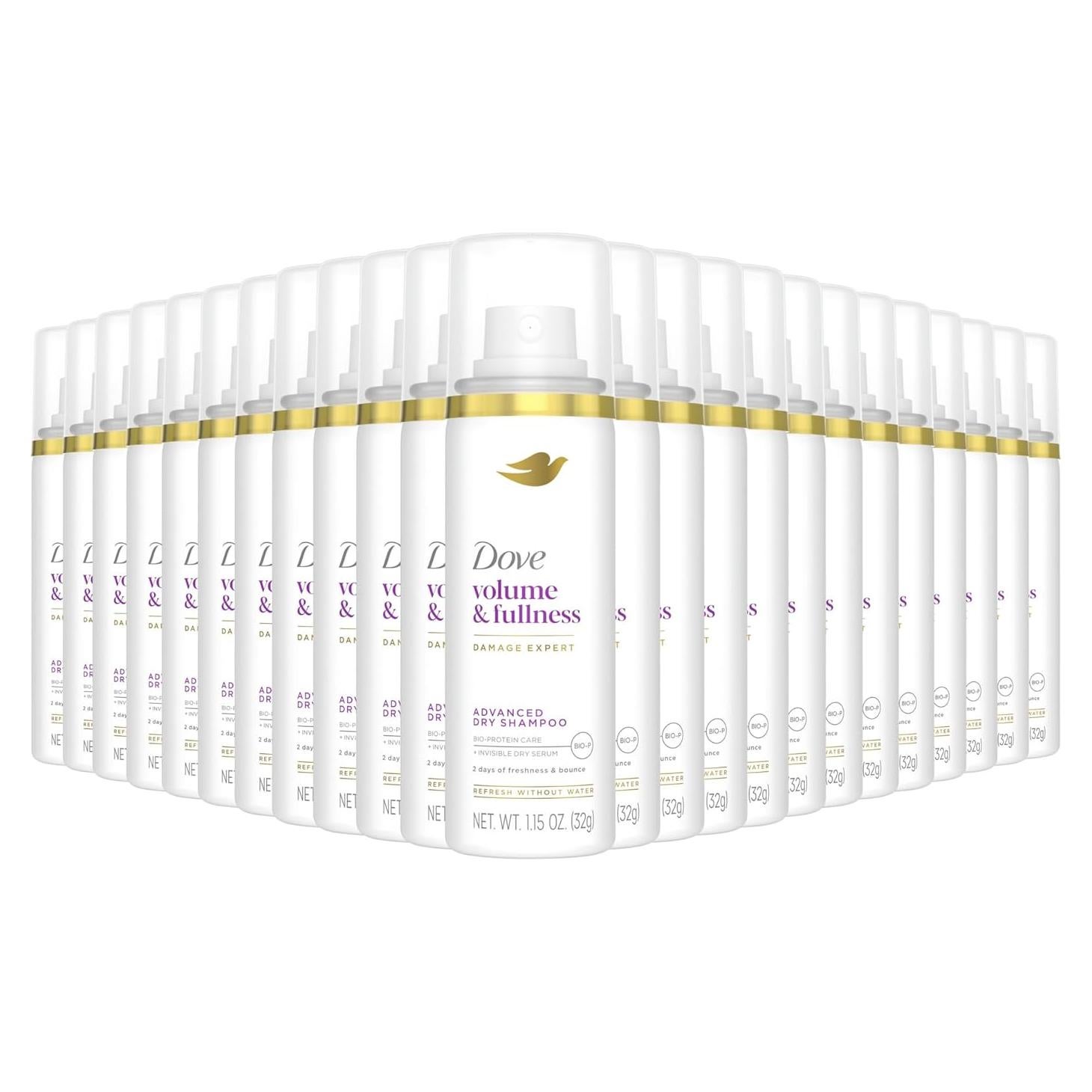 Champú Seco Dove Avanzado Volumen 32.5 g - 2 Días Frescura