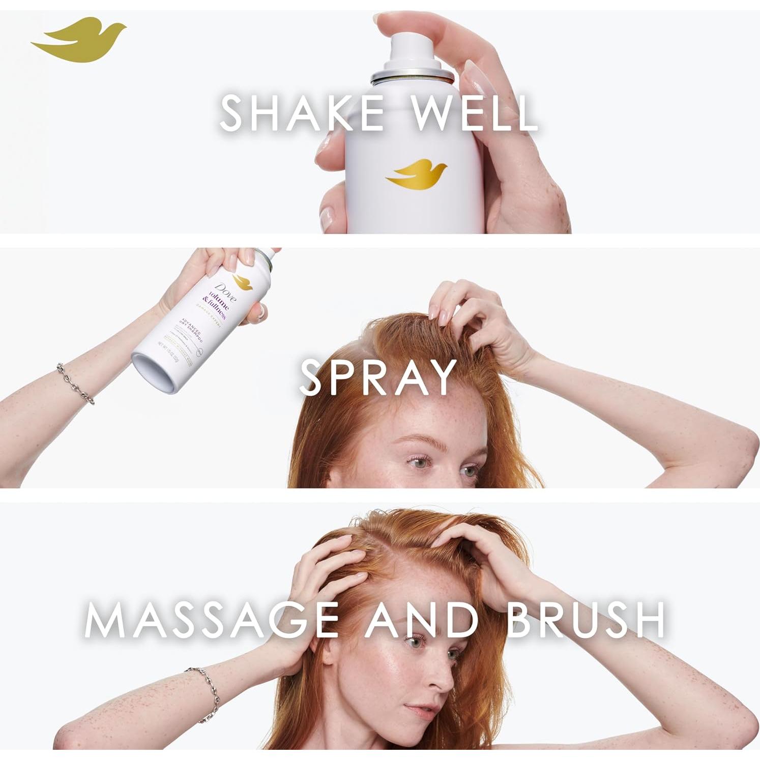 Champú Seco Dove Avanzado Volumen 32.5 g - 2 Días Frescura