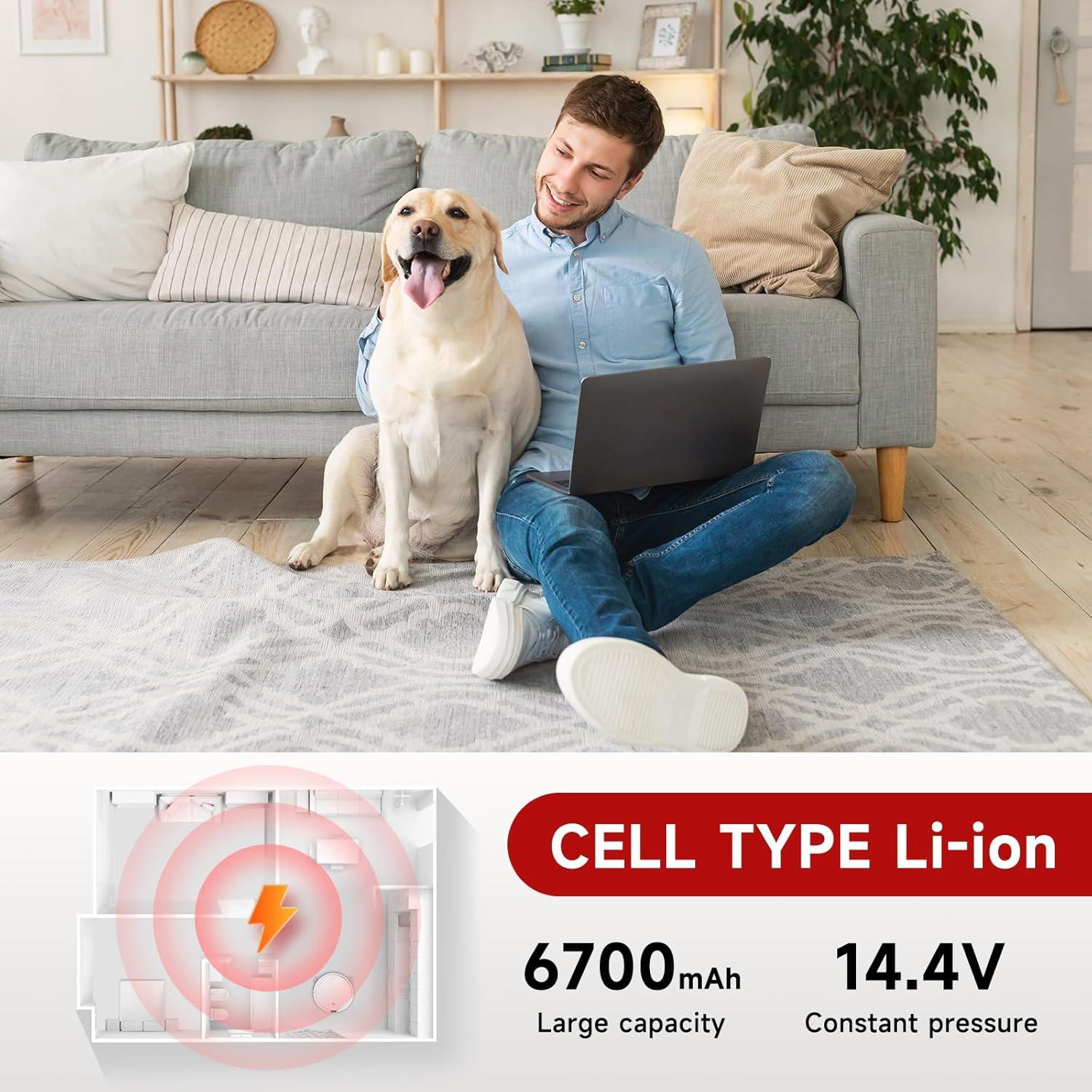 Batería de Reemplazo 6700mAh para Roborock S4 S6 S7 S8