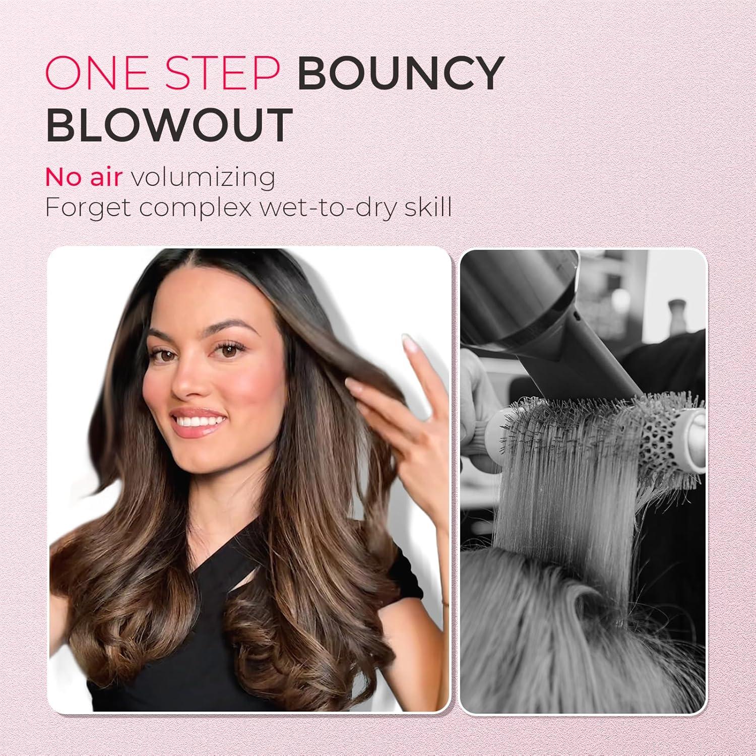 Cepillo Térmico TYMO STYLUX 1.5" Alisador y Rizador 2 en 1