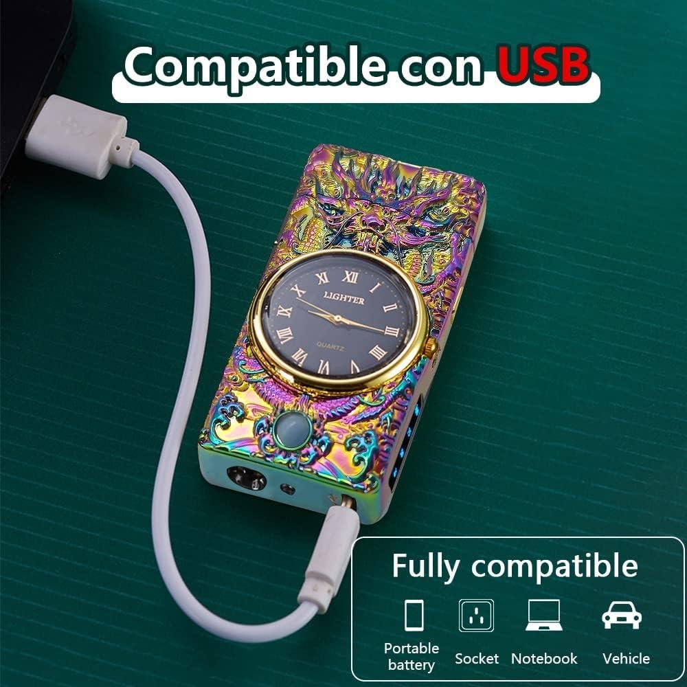 Encendedor GADATOP Dragón USB Eléctrico a Prueba de Viento
