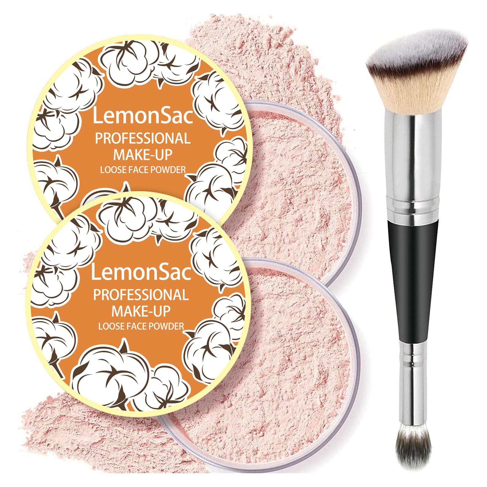 Polvo Suelto Fijador LemonSac 8g - Control de Aceite Rosa