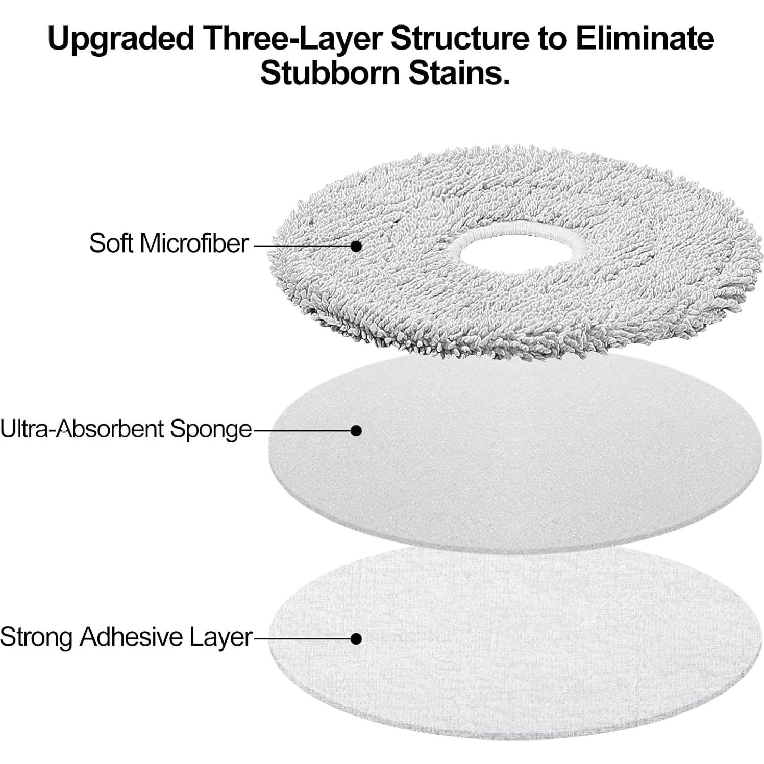 Paquete de 12 almohadillas de mopas Oxfraki para Dreame