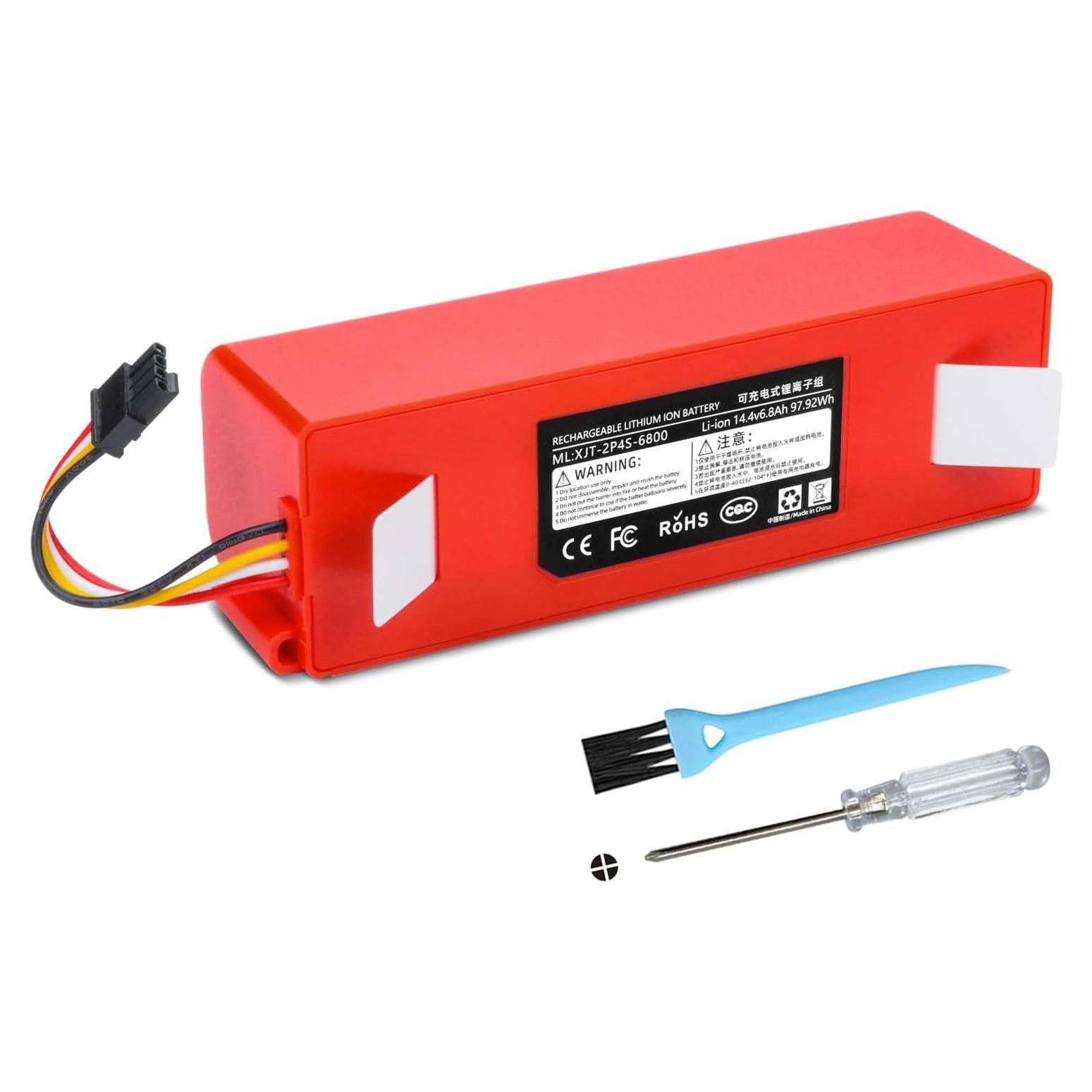 Batería de Reemplazo Li-ion 14.4V 6800mAh para Xiaomi Roborock