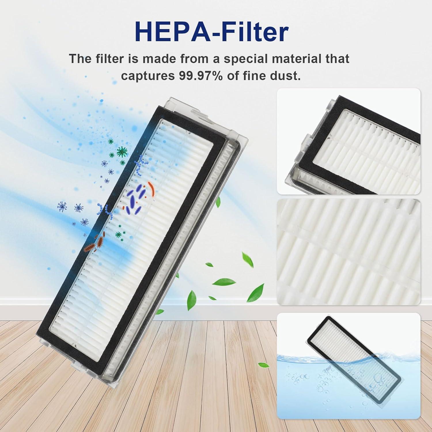 21 Piezas Accesorios para Aspiradora Roborock Qrevo S/Pro/MaxV