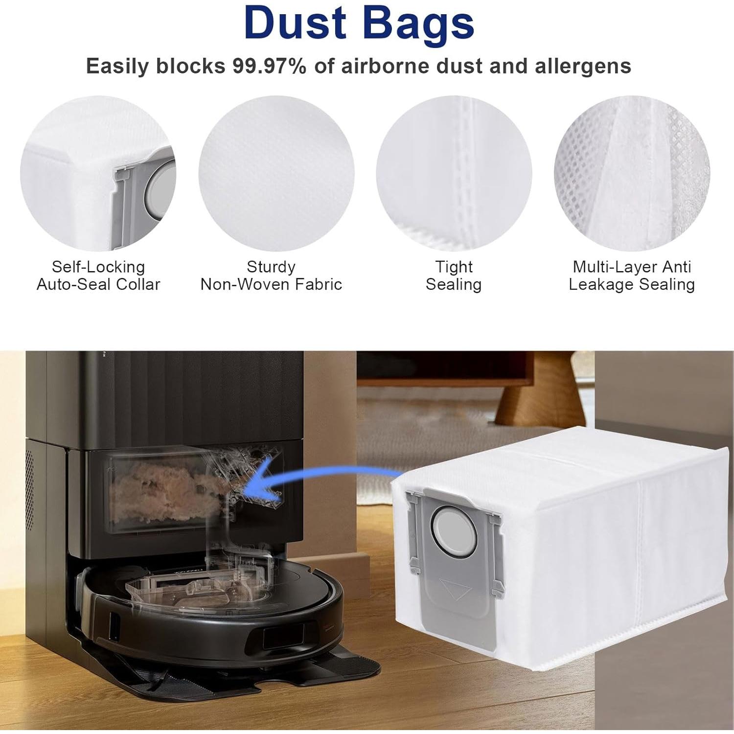 21 Piezas Accesorios para Aspiradora Roborock Qrevo S/Pro/MaxV