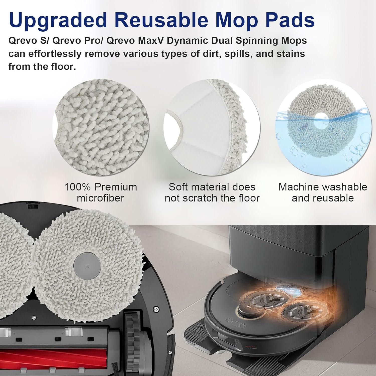 21 Piezas Accesorios para Aspiradora Roborock Qrevo S/Pro/MaxV