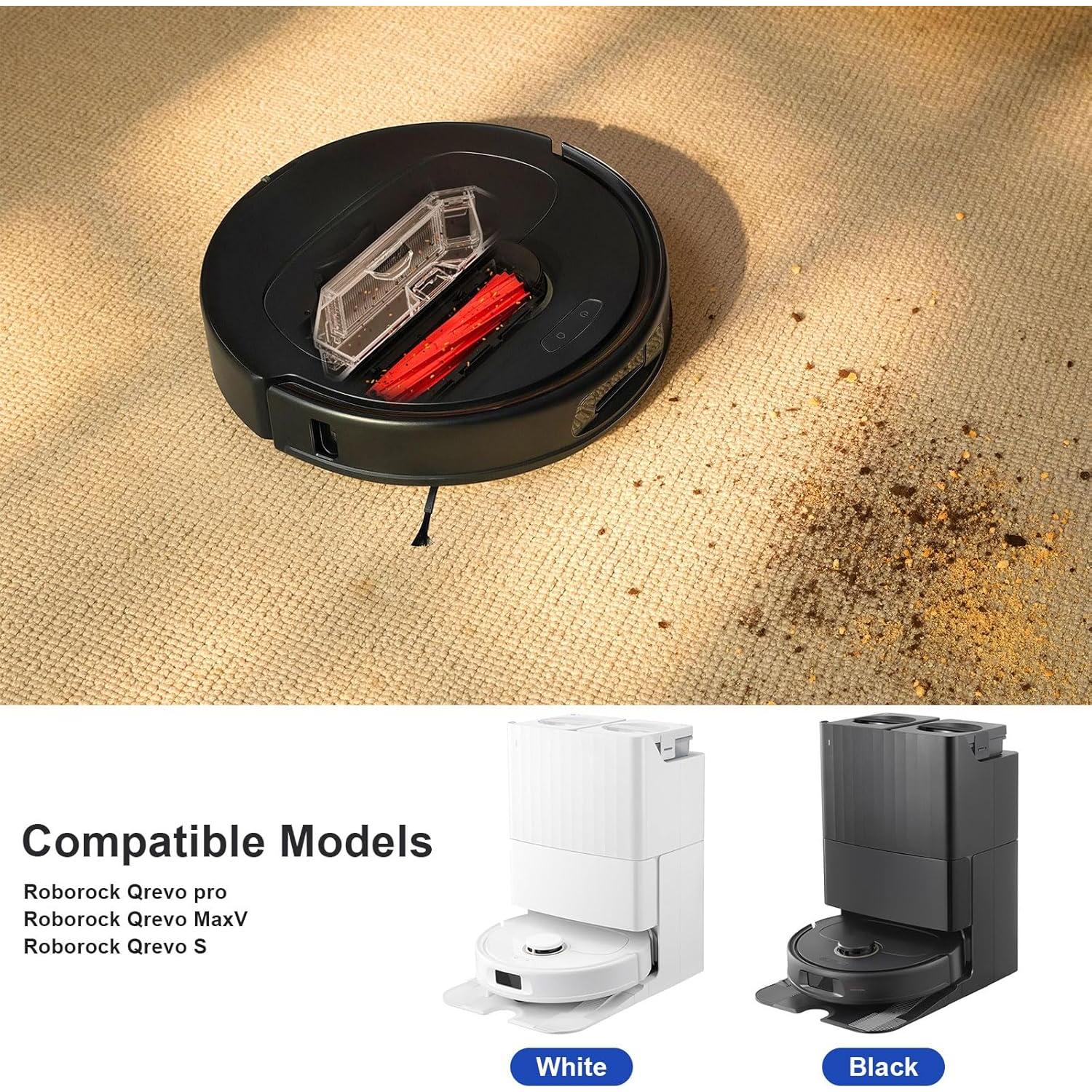 21 Piezas Accesorios para Aspiradora Roborock Qrevo S/Pro/MaxV