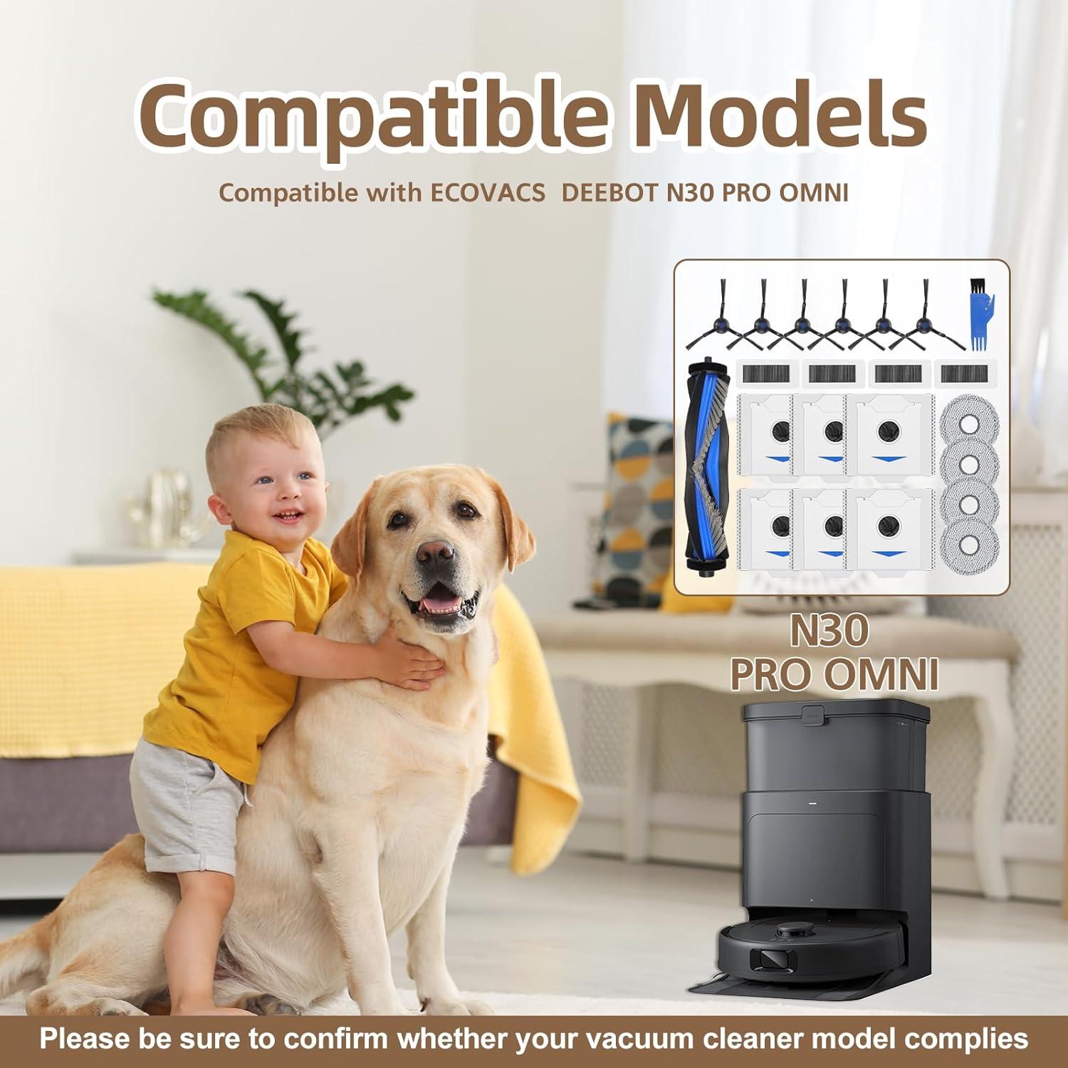 Kit de Accesorios Estelife para Ecovacs Deebot N30 Omni - 22 Piezas