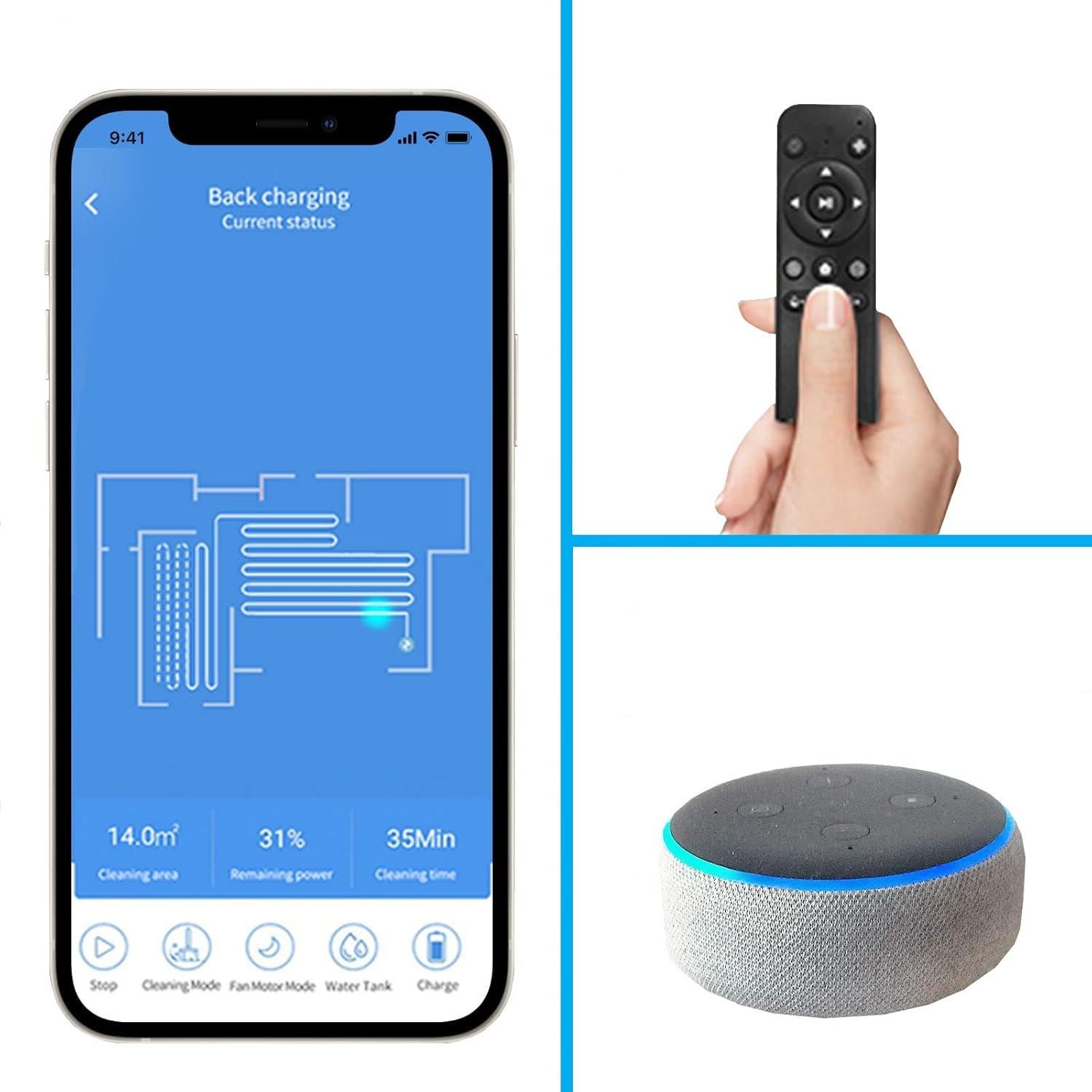 Aspiradora Robótica Tecbot S3 con Navegación Laser 1800Pa