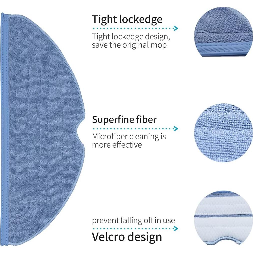 Paños de Reemplazo Home Times para Aspiradora Roborock T7S S8